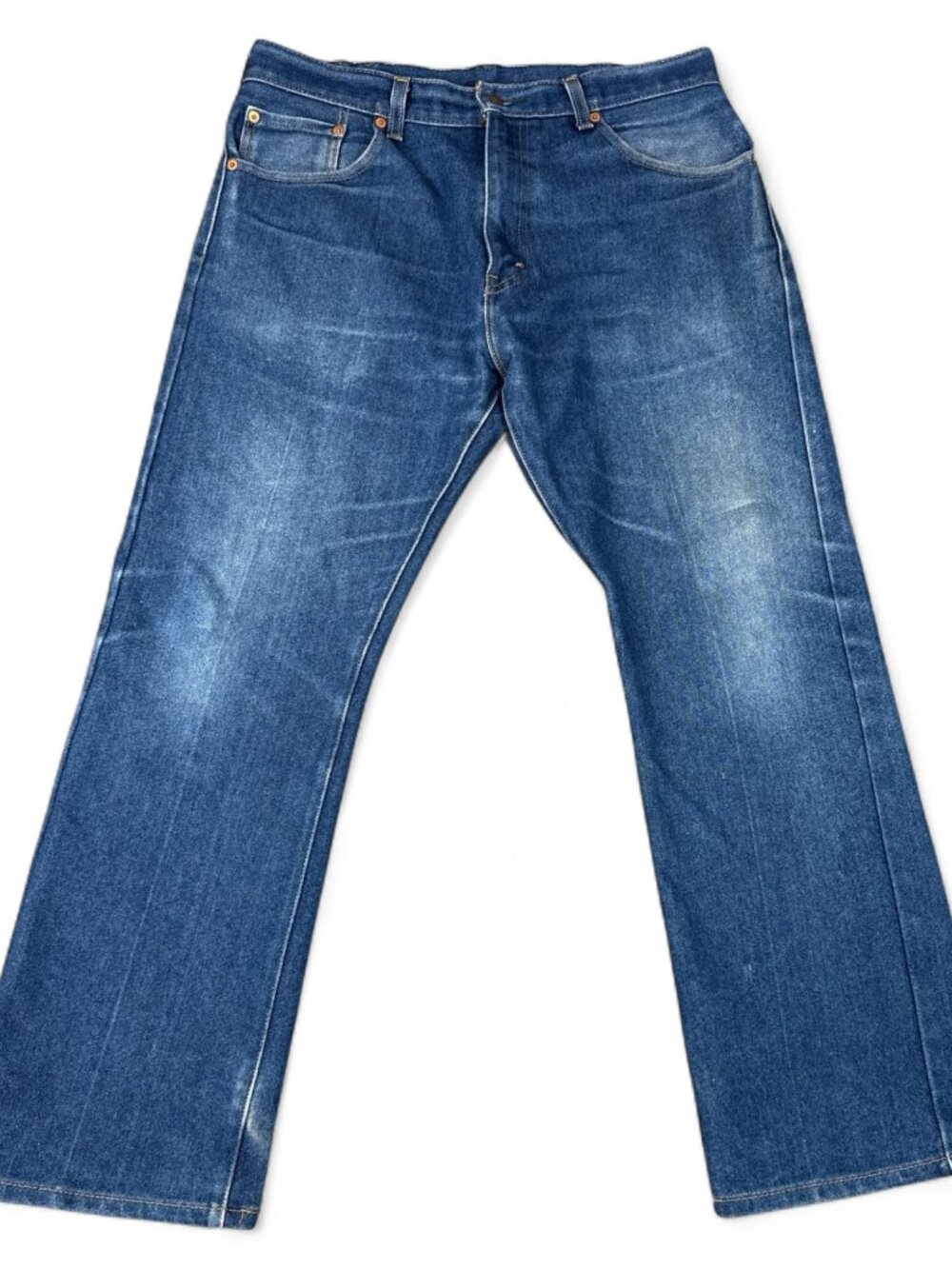 Levi's 517 Bootcut Jeans W34 L30 Blue Medium Wash Fade/Whiskers